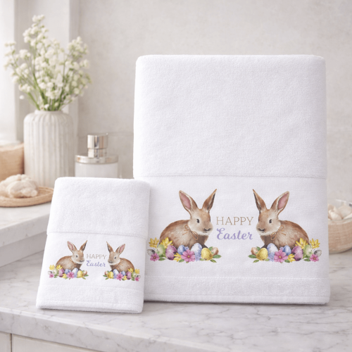 img-Πασχαλινές Πετσέτες Σετ 2 τεμ. Easter Bunny