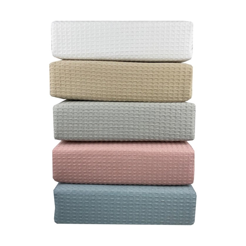 Κουβέρτα Πικέ Υπέρδιπλη Waffle Ξενοδοχείου 230X245 White