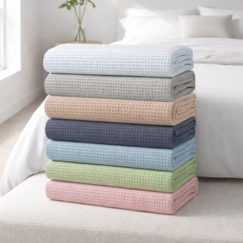 img-Κουβέρτα Πικέ Μονή Waffle 165χ245 Beige