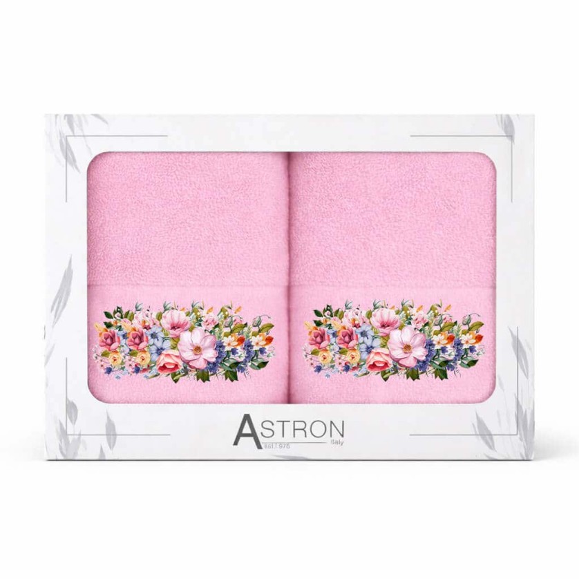 Πετσέτες Σετ 2 τεμ. Προσώπου Blossom Ecru