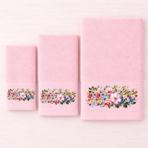 img-Πετσέτες Σετ 3 τεμ. Rosie Dusty Rose