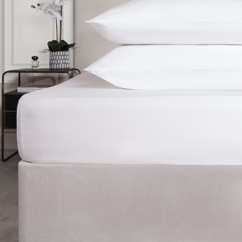 img-Σεντόνι Ξενοδοχείου Mε Λάστιχο 0,90x2,00+35 52%cotton 48%polyester 144tc3