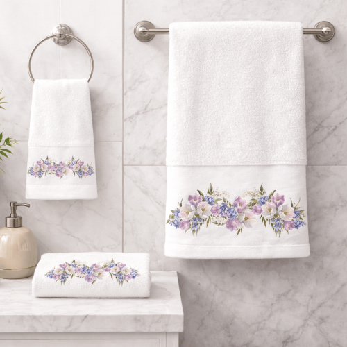 img-Πετσέτες Σετ 3 τεμ. Violet White