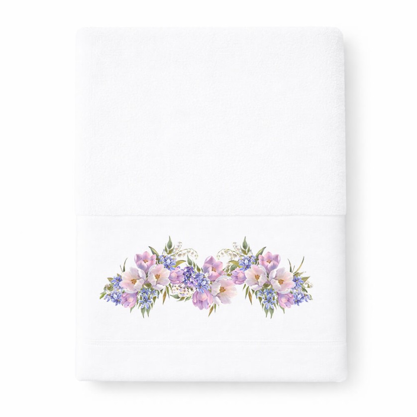 Πετσέτα Προσώπου 50×90 Violet White Πετσέτα Προσώπου 50×90 Violet White