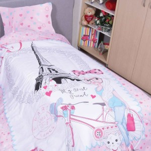 img-Art 206 Θήκη παπλώματος μονή & 1 Μαξιλαροθήκη BEAUTY HOME FL