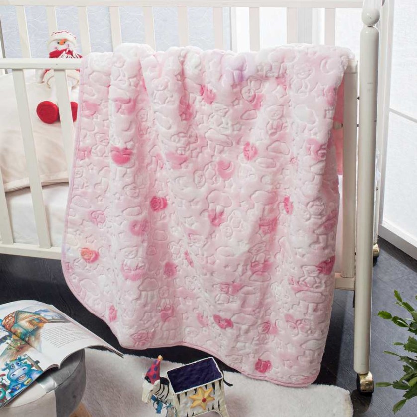 Art 3401 Κουβέρτα bebe velour BEAUTY HOME FL