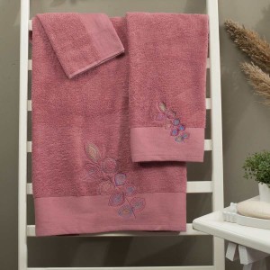 img-Art 556 Σετ πετσέτες 3 τμχ. κεντημένες 500 gsm BEAUTY HOME FL