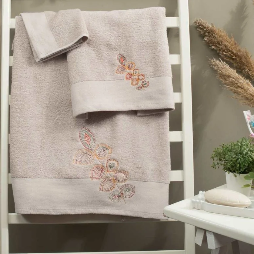 Art 559 Σετ πετσέτες 3 τμχ. κεντημένες 500 gsm BEAUTY HOME FL Art 559 Σετ πετσέτες 3 τμχ. κεντημένες 500 gsm BEAUTY HOME FL