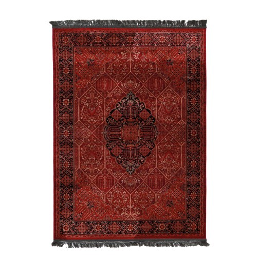 img-Κλασικό χαλί Afgan 316A D.RED BLACK Royal Carpet - 100 x 160 cm
