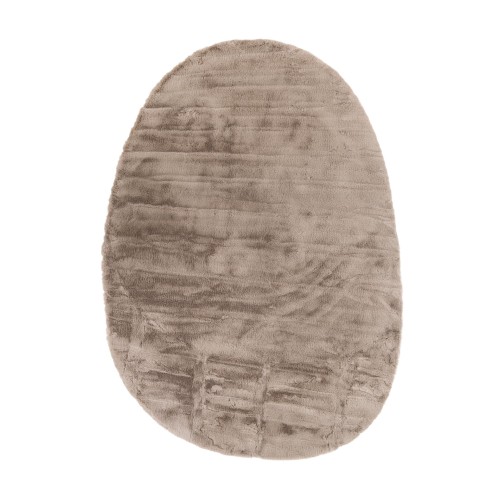 img-Γούνινο Χαλί Bunny OVAL TAUPE 2458 Royal Carpet - 170 x 240 cm