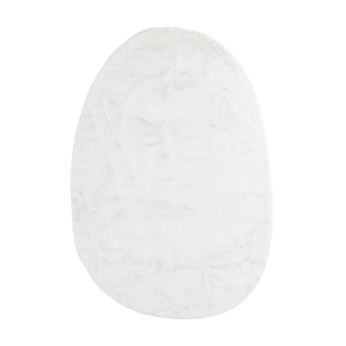 img-Γούνινο Χαλί Bunny OVAL WHITE Royal Carpet - 170 x 240 cm