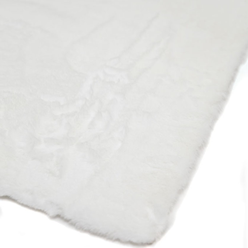 Γούνινο Χαλί Bunny RABBIT WHITE Royal Carpet - 200 x 200 cm