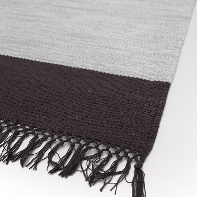 Χαλί Urban Cotton Kilim Flitter Black Royal Carpet - 130 x 190 cm Χαλί Urban Cotton Kilim Flitter Black Royal Carpet - 130 x 190 cm