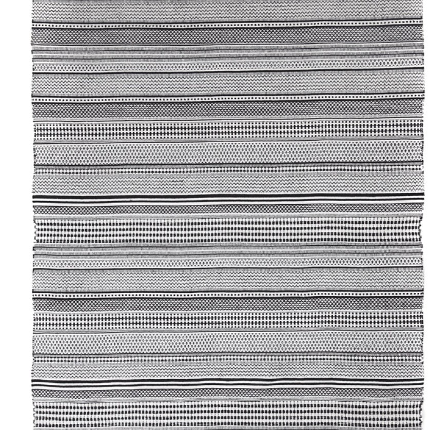 Χαλί Urban Cotton Kilim Samaira Black White Royal Carpet - 160 x 230 cm