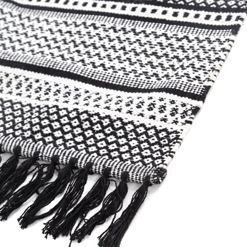 Χαλί Urban Cotton Kilim Samaira Black White Royal Carpet - 160 x 230 cm Χαλί Urban Cotton Kilim Samaira Black White Royal Carpet - 160 x 230 cm