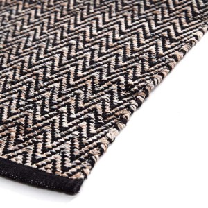 img-Χαλί Urban Cotton Kilim Venza Black Royal Carpet - 130 x 190 cm
