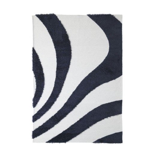 img-Χαλί Toscana Shaggy BRANCO BLACK WHITE Royal Carpet - 160 x 230 cm