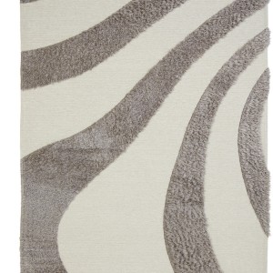 img-Χαλί Toscana Shaggy BRANCO WHITE SILVER Royal Carpet - 140 x 200 cm