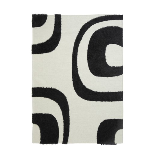 img-Χαλί Toscana Shaggy SHIRA BLACK WHITE Royal Carpet - 160 x 230 cm