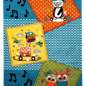 img-Παιδικό Χαλί 172 BLUE 133 x 190 εκ.