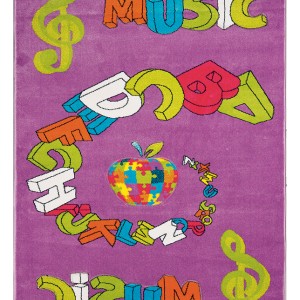 img-Παιδικό Χαλί 414 LILA 133 x 190 εκ.