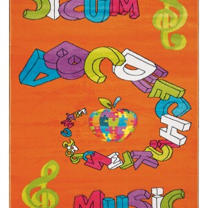 img-Παιδικό Χαλί 414 ORANGE 133 x 190 εκ.