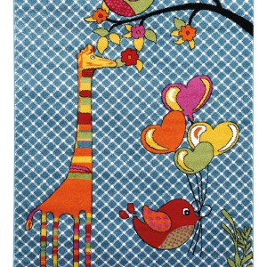 img-Παιδικό Χαλί 49 BLUE 133 x 190 εκ.