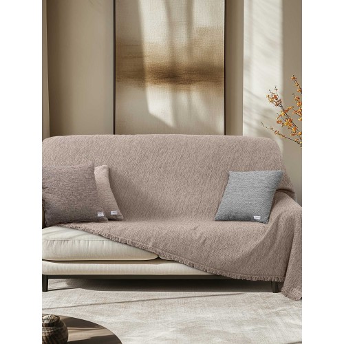 img-Ριχτάρι AKONIK BEIGE Ριχτάρι διθέσιου καναπέ: 170 x 250 εκ.