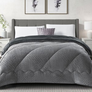 img-Κουβερτοπάπλωμα BLANKORO ANTHRACITE Κουβερτοπάπλωμα μονό: 160 x 220 εκ.