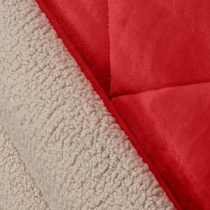 img-Κουβερτοπάπλωμα BLIZZARD RED BEIGE Κουβερτοπάπλωμα King: 240 x 260 εκ.