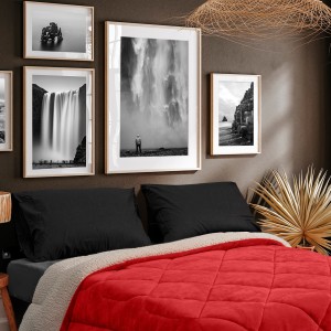 img-Κουβερτοπάπλωμα BLIZZARD RED BEIGE Κουβερτοπάπλωμα King: 240 x 260 εκ.