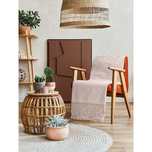 img-Ριχτάρι BLUMEN BEIGE Ριχτάρι διθέσιου καναπέ: 170 x 250 εκ.