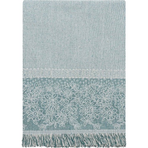 img-Ριχτάρι BLUMEN TURQUOISE Ριχτάρι διθέσιου καναπέ: 170 x 250 εκ.