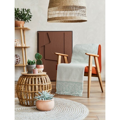img-Ριχτάρι BLUMEN TURQUOISE Ριχτάρι διθέσιου καναπέ: 170 x 250 εκ.