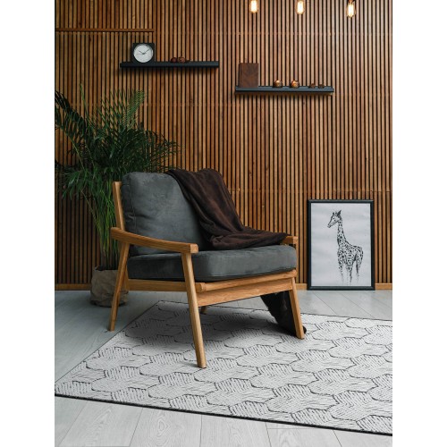 img-Χαλί CORD GREY 130 x 190 εκ.