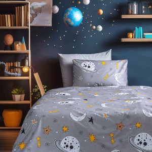 img-Σετ κουβερλί COSMODREAM Σετ κουβερλί μονό: 170 x 240 + 1 μαξιλαροθήκη 50 x 70 εκ.