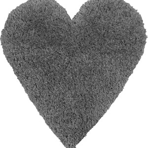 img-Παιδικό Χαλί DARK GREY SHADE HEART 120 x 120 εκ.