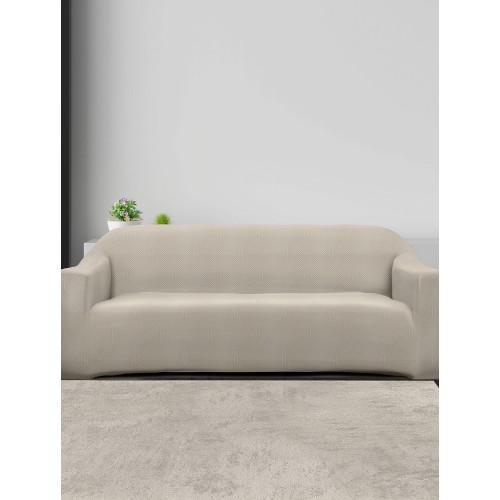 img-Ελαστικά καλύμματα καναπέ EARTHLINE BEIGE Ελαστικό κάλυμμα διθέσιου καναπέ