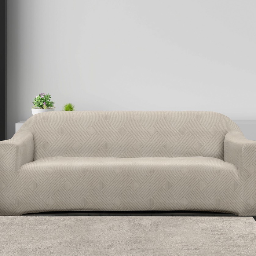 Ελαστικά καλύμματα καναπέ EARTHLINE BEIGE Ελαστικό κάλυμμα διθέσιου καναπέ Ελαστικά καλύμματα καναπέ EARTHLINE BEIGE Ελαστικό κάλυμμα διθέσιου καναπέ