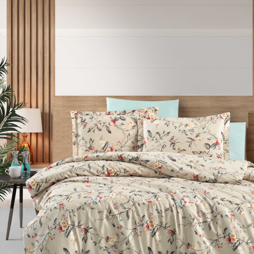 Σετ σεντόνια EDEN Σετ σεντόνια υπέρδιπλα με λάστιχο: 240 x 260 + 160 x 200+35 + 2 μαξιλαροθήκες 50 x 70 εκ.