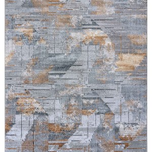 img-Χαλί FEATHERS GREY GOLD 165 x 230 εκ.