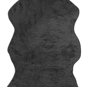img-Χαλί FEATHERY BLACK ANIMAL 160 x 230 εκ.