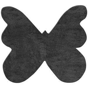 img-Παδικό Χαλί FEATHERY BLACK BUTTERFLY 120 x 120 εκ.