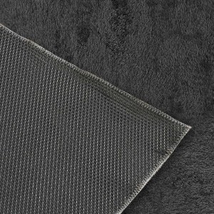 img-Παδικό Χαλί FEATHERY BLACK HEART 120 x 120 εκ.