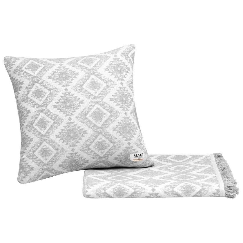 Ριχτάρι FOLK GREY Ριχτάρι διθέσιου καναπέ: 170 x 250 εκ. Ριχτάρι FOLK GREY Ριχτάρι διθέσιου καναπέ: 170 x 250 εκ.