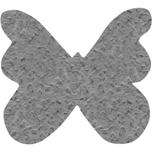 img-Παιδικό Χαλί GLACIAL GREY BUTTERFLY 120 x 120 εκ.