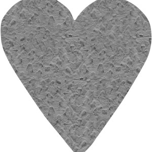 img-Παιδικό Χαλί GLACIAL GREY HEART 120 x 120 εκ.
