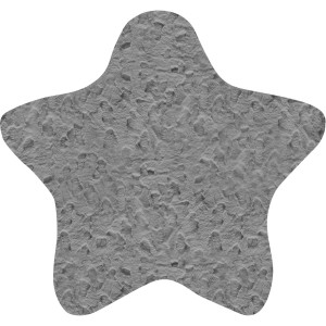 img-Παιδικό Χαλί GLACIAL GREY STAR 120 x 120 εκ.