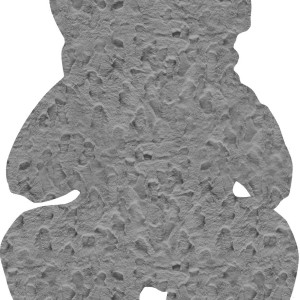 img-Παιδικό Χαλί GLACIAL GREY TEDDY BEAR 120 x 140 εκ.
