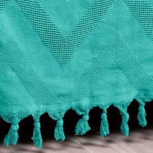 img-Κουβέρτα Πικέ Ζακάρ GOLWE PETROL Κουβέρτα Πικέ Ζακάρ: 220 x 240 εκ.